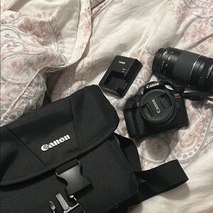 Canon Black Digital Camera with Professional L-Series Lens